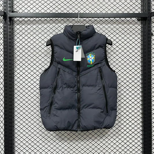 Nike Brazil Puffer Vest Dark Grey