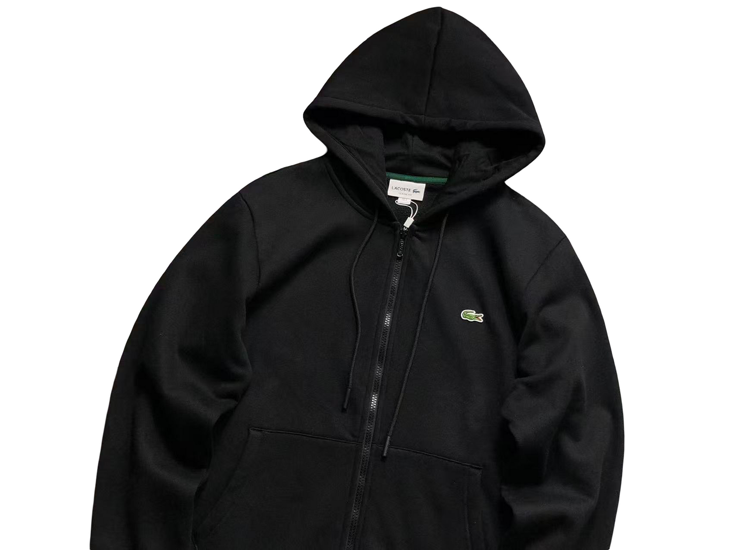 Lacoste Classic Zip Hoodie Black
