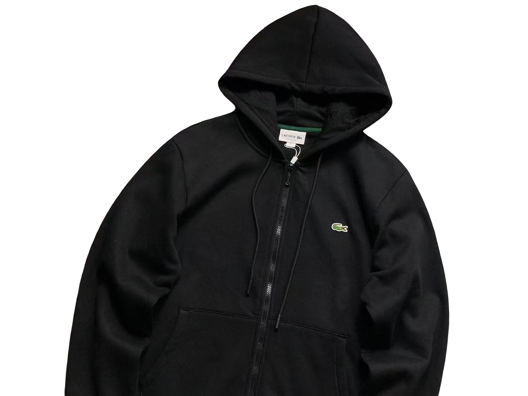 Lacoste Classic Zip Hoodie Black