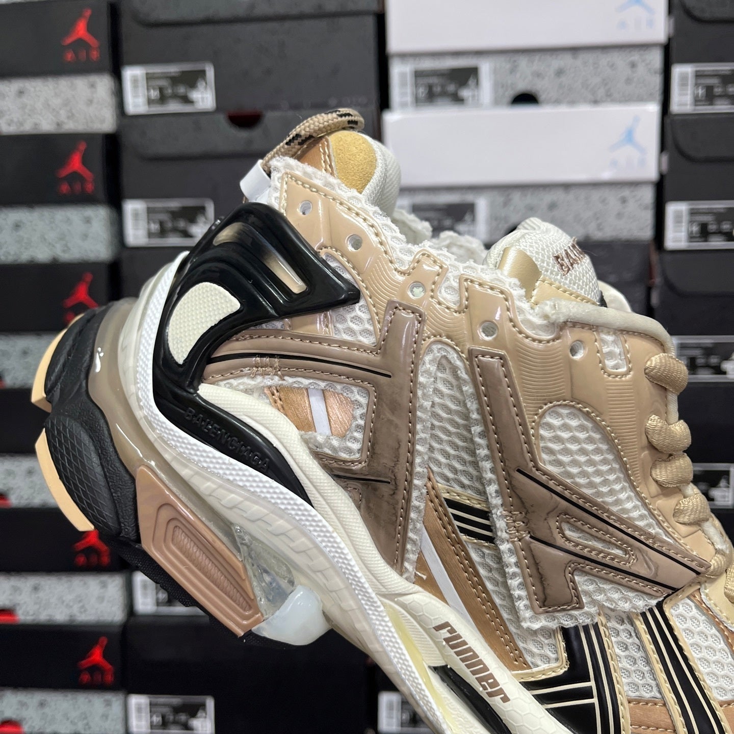 Balenciaga Runner 7.0 Bronze White Black