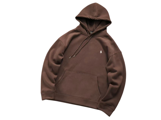 Ralph Lauren Classic Hoodie Brown/White