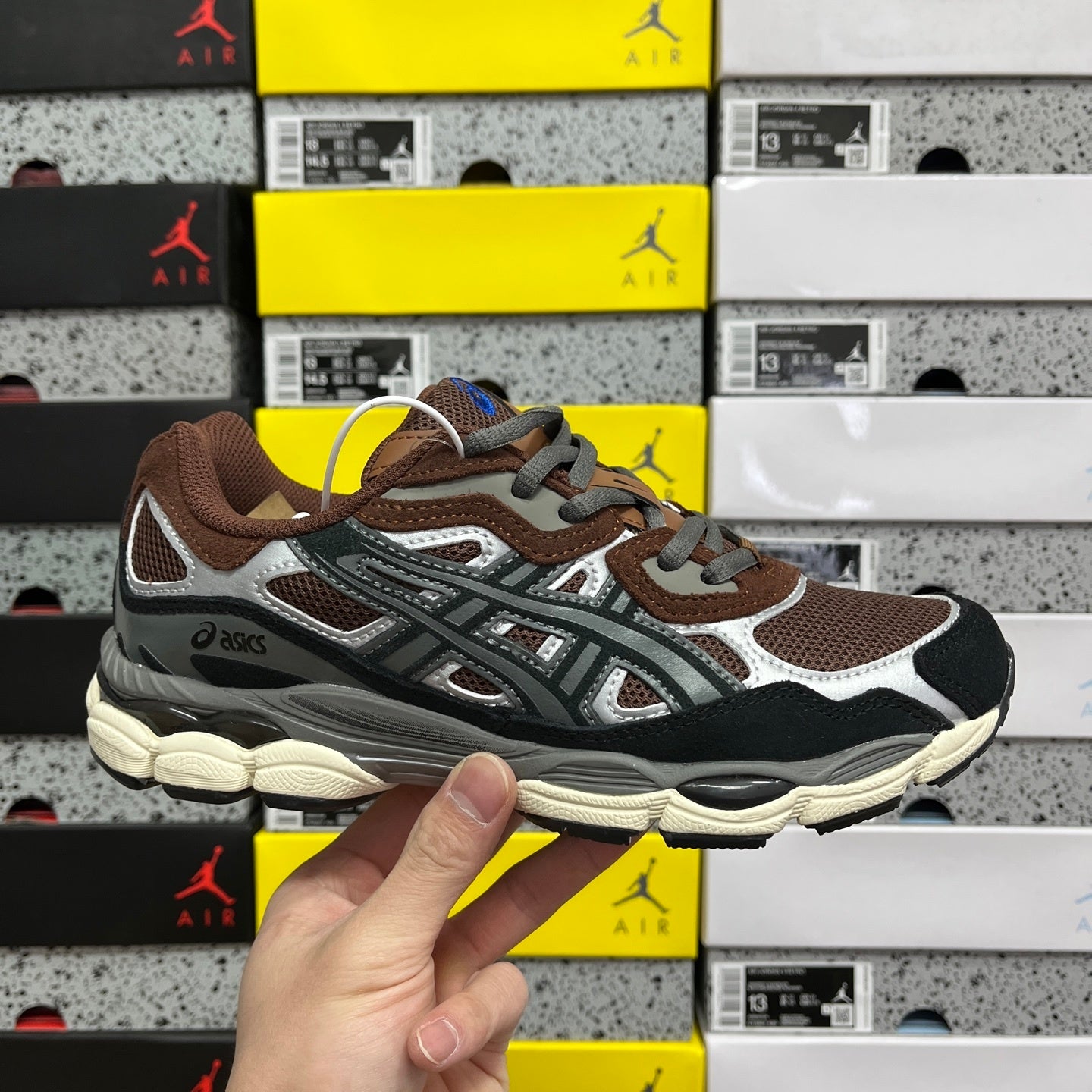 ASICS Gel-NYC Reddish Brown Steeple Grey