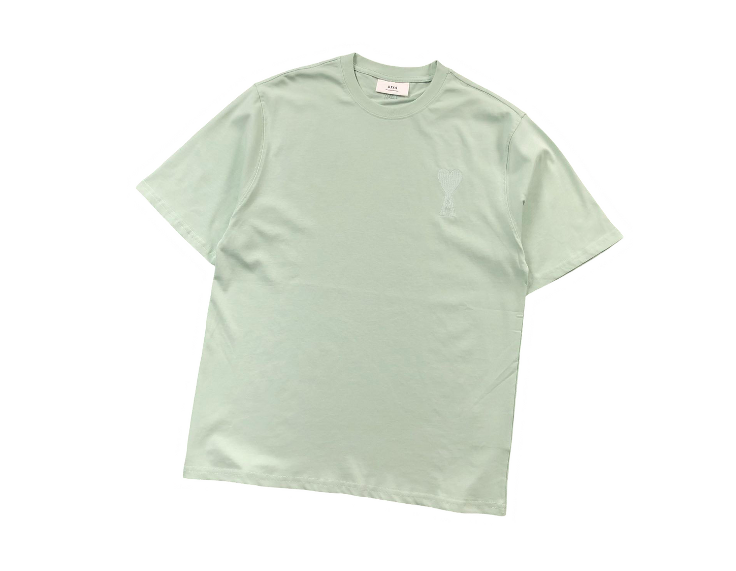 AMI Paris Pastel Fade Tee Light Green