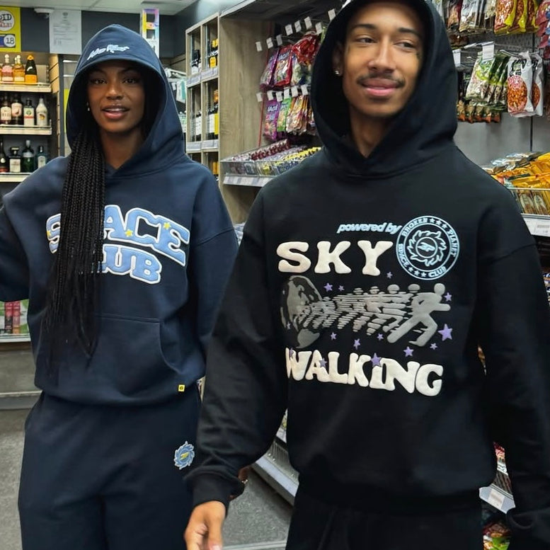 Broken Planet Sky Walking Hoodie Black
