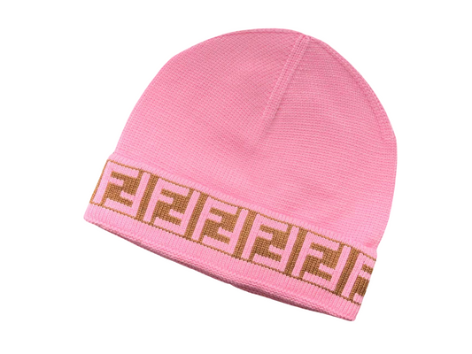 Fendi Monogram Beanie Pink