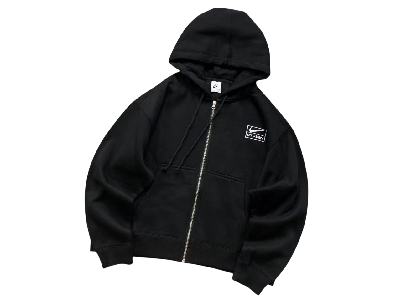 Nike x Stussy Zip Hoodie Black