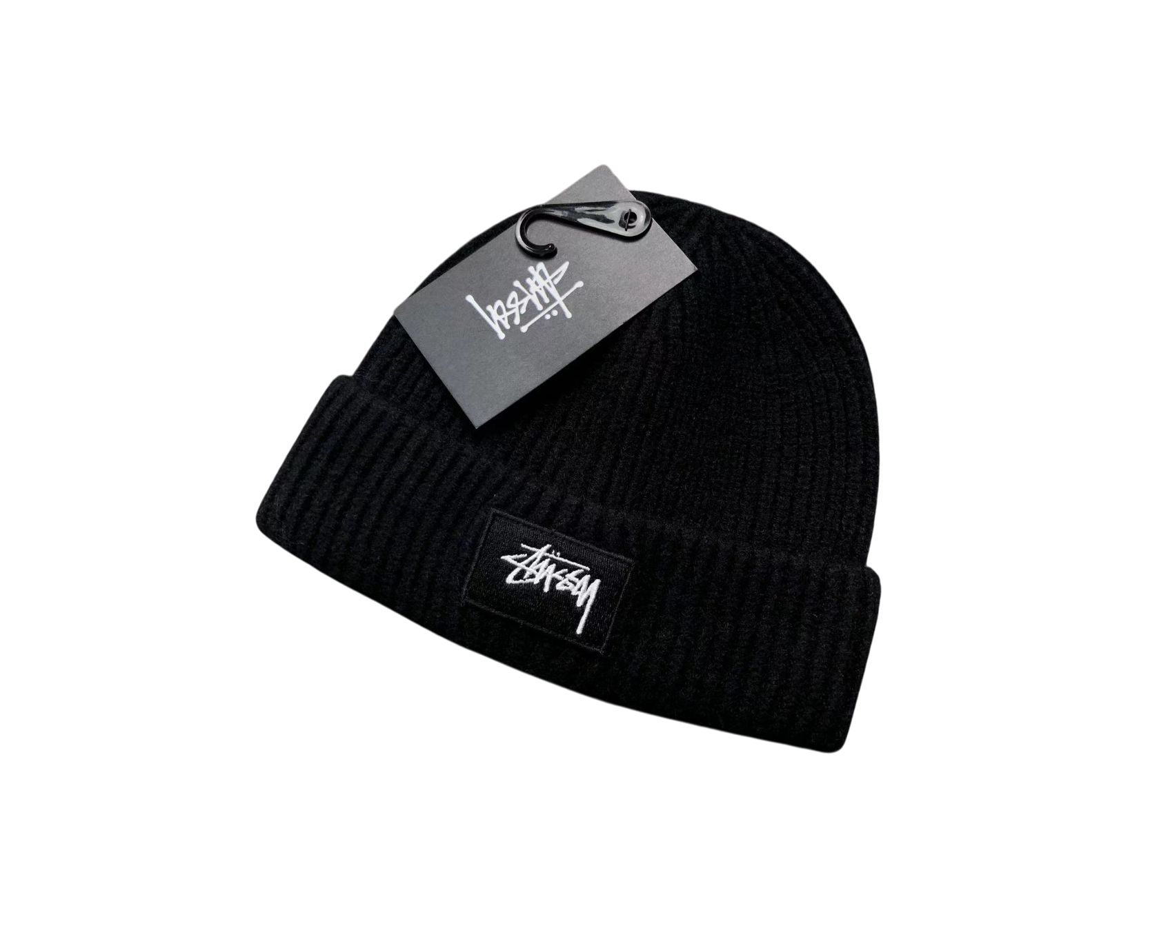 Stussy Logo Beanie Black