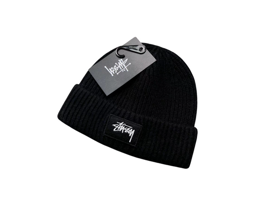 Stussy Logo Beanie Black