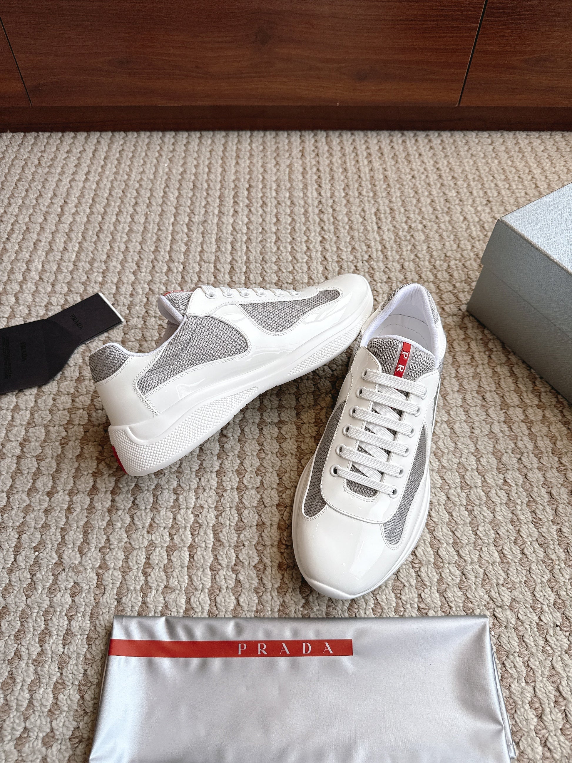 Prada America's Cup White Grey