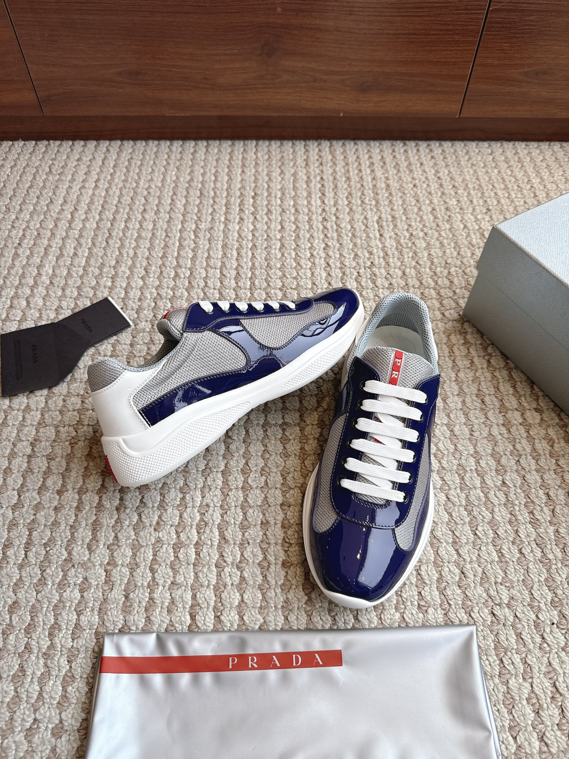 Prada America's Cup Navy Grey White