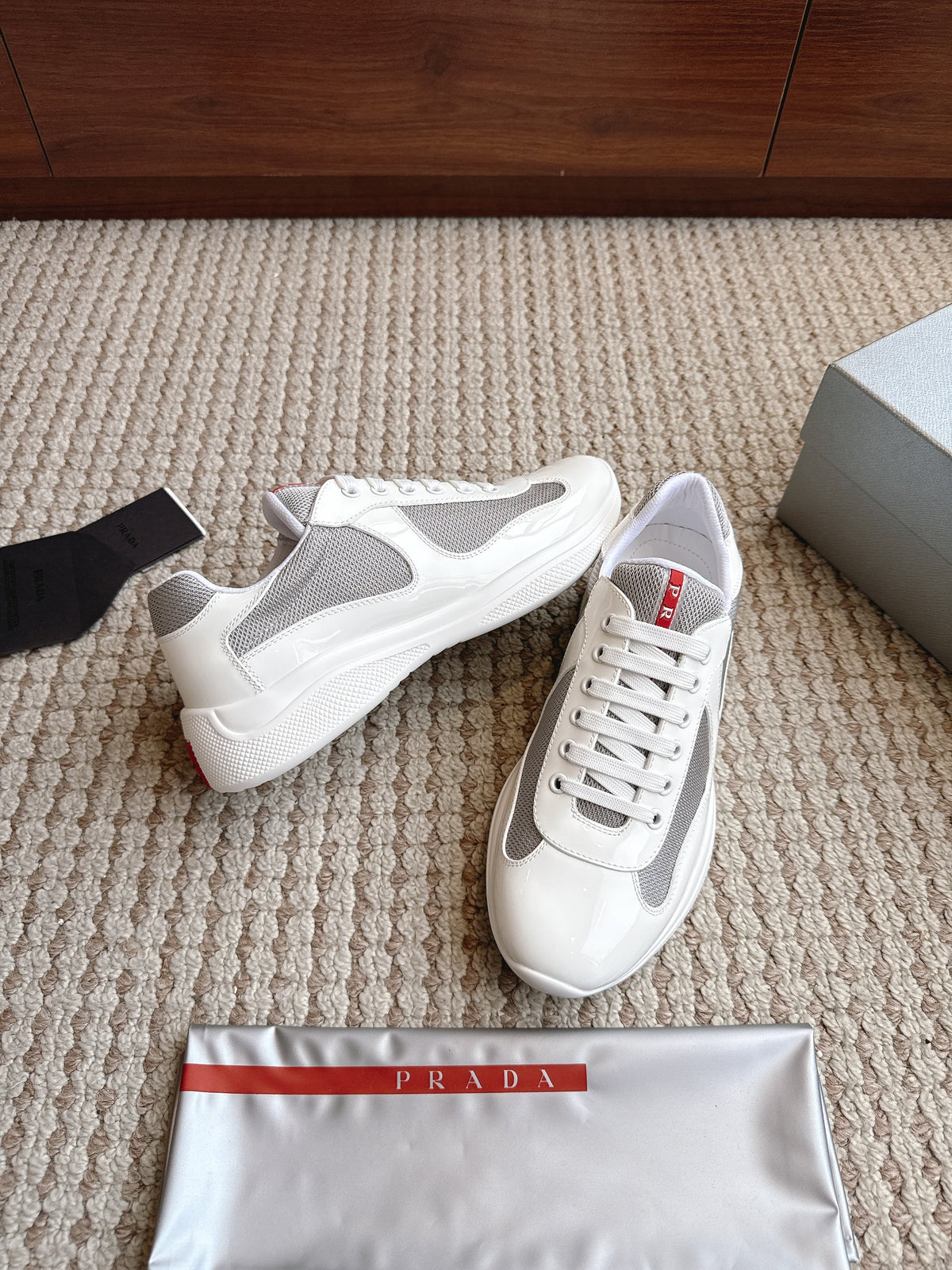 Prada America's Cup White Grey