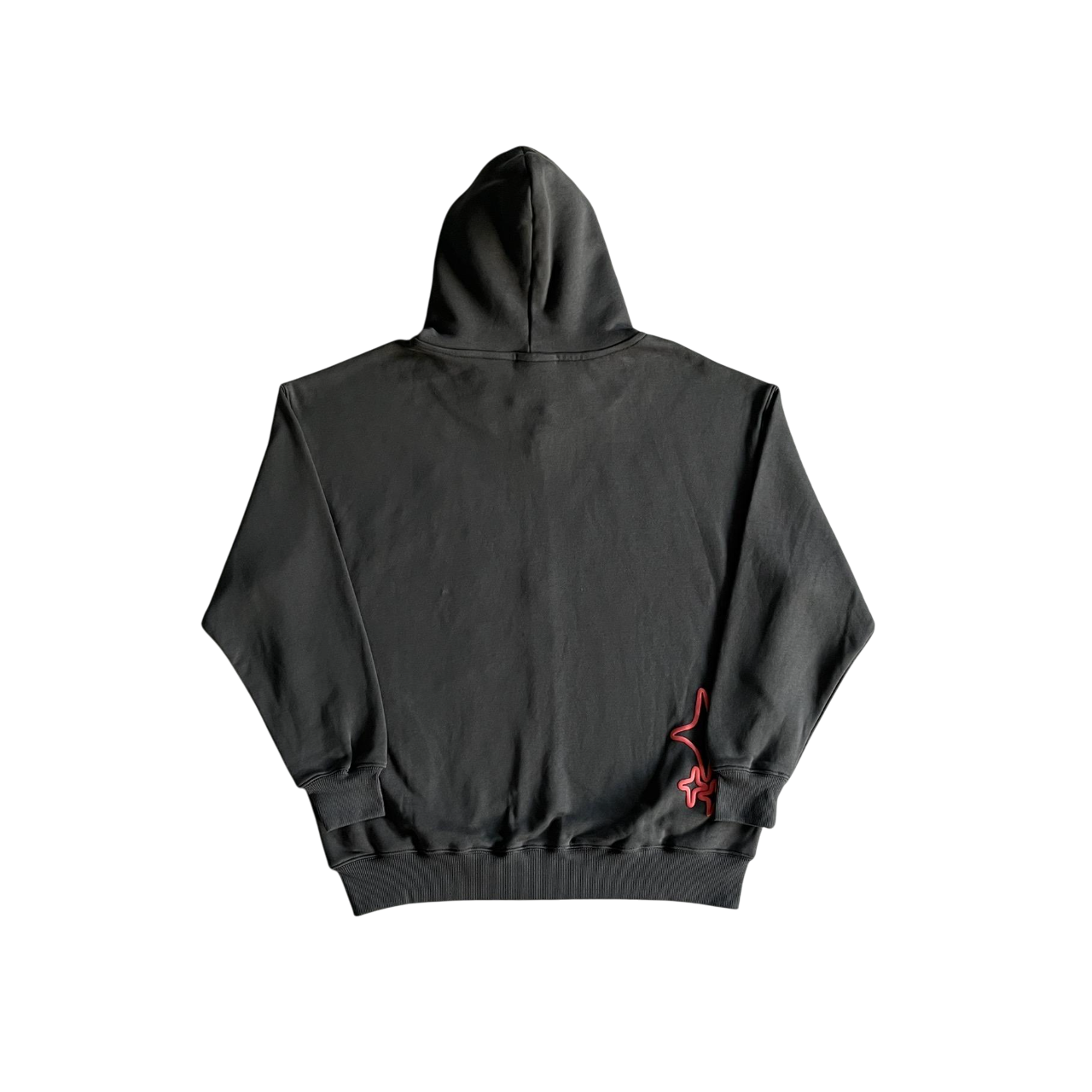 Broken Planet Turn On The Dark Zip Hoodie Black/Red