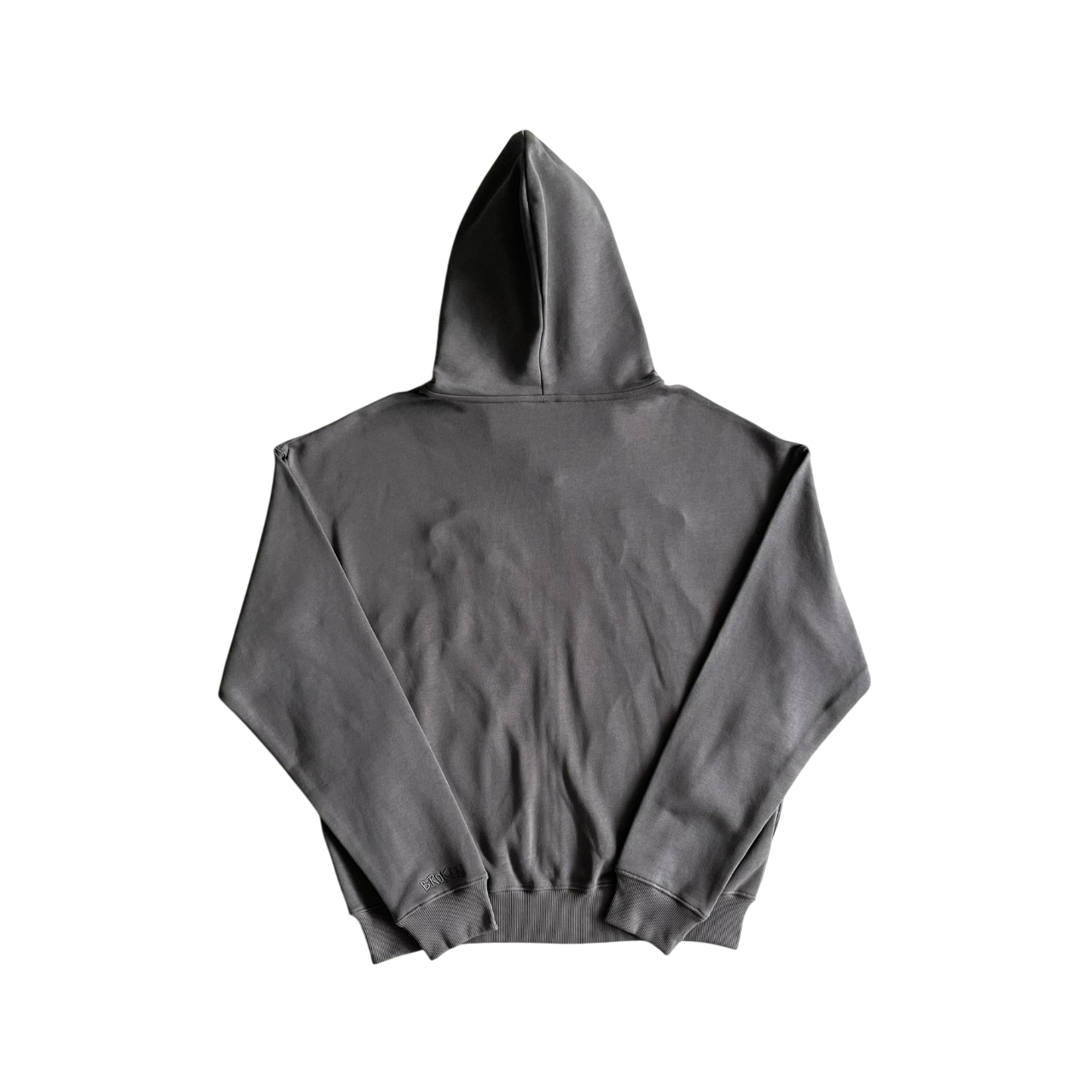 Broken Planet Twin Flames Zip Hoodie Grey