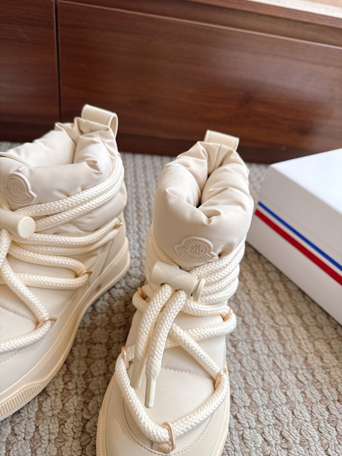 Moncler Altive Mid Snow Boots Cream