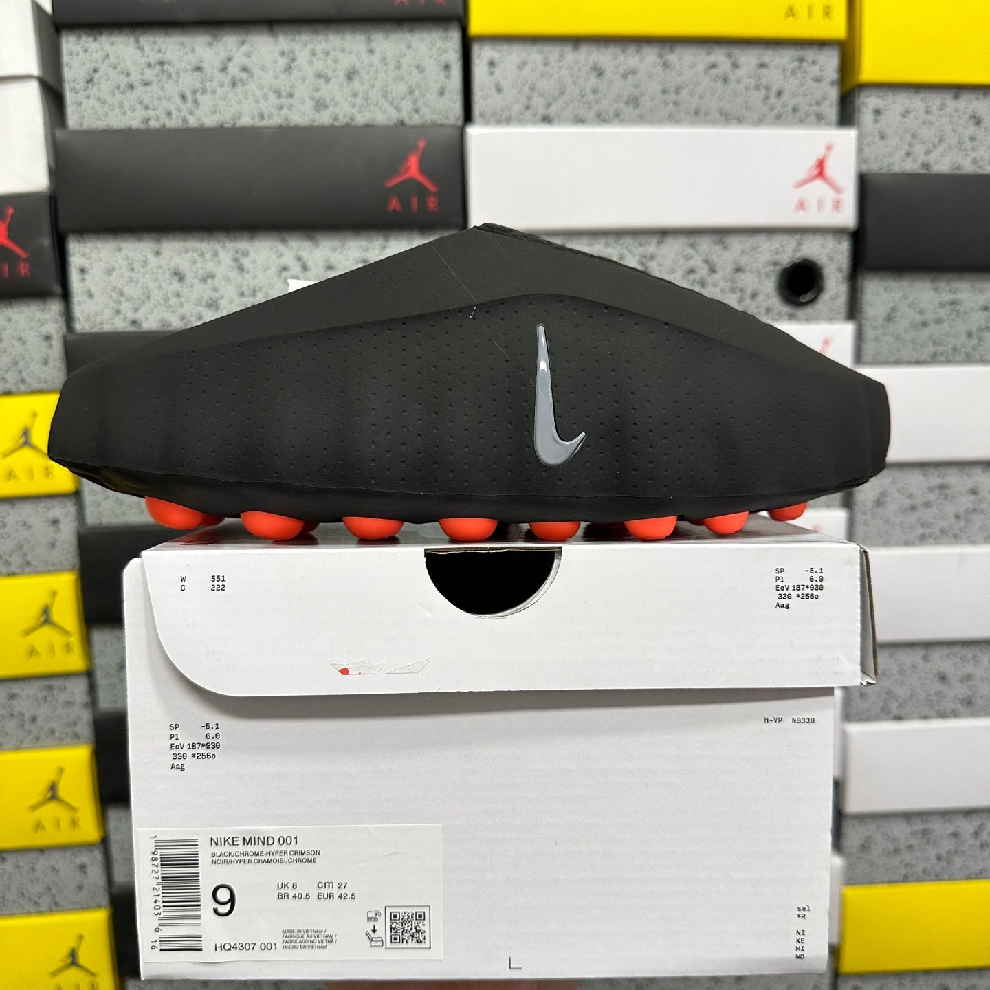 Nike Mind 001 Slide Black Chrome