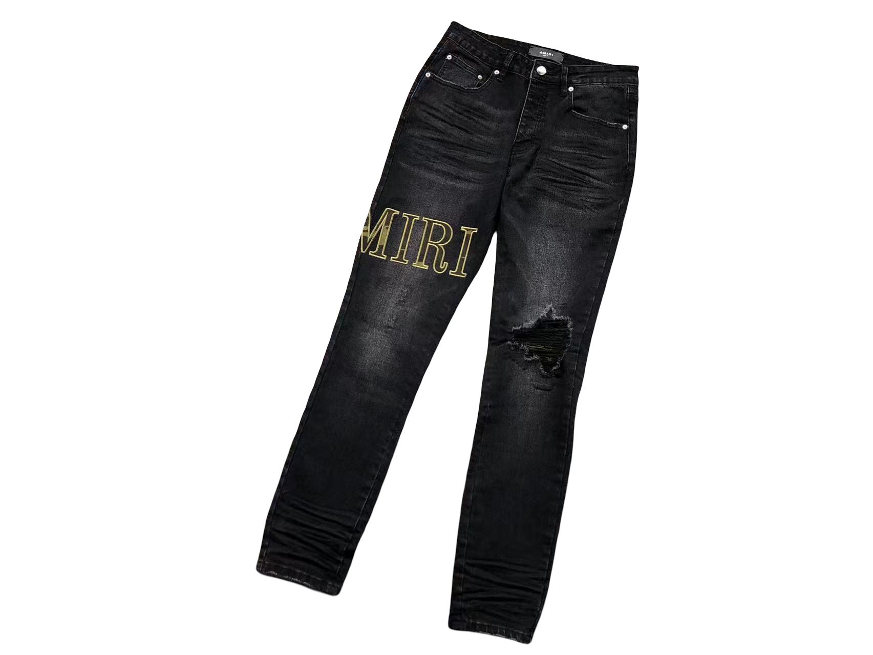 AMIRI Camo Jeans Black