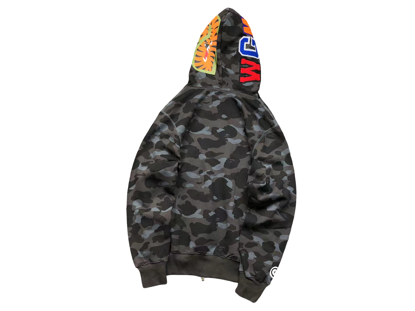 BAPE ABC Camo Shark Full Zip Hoodie Dark Grey