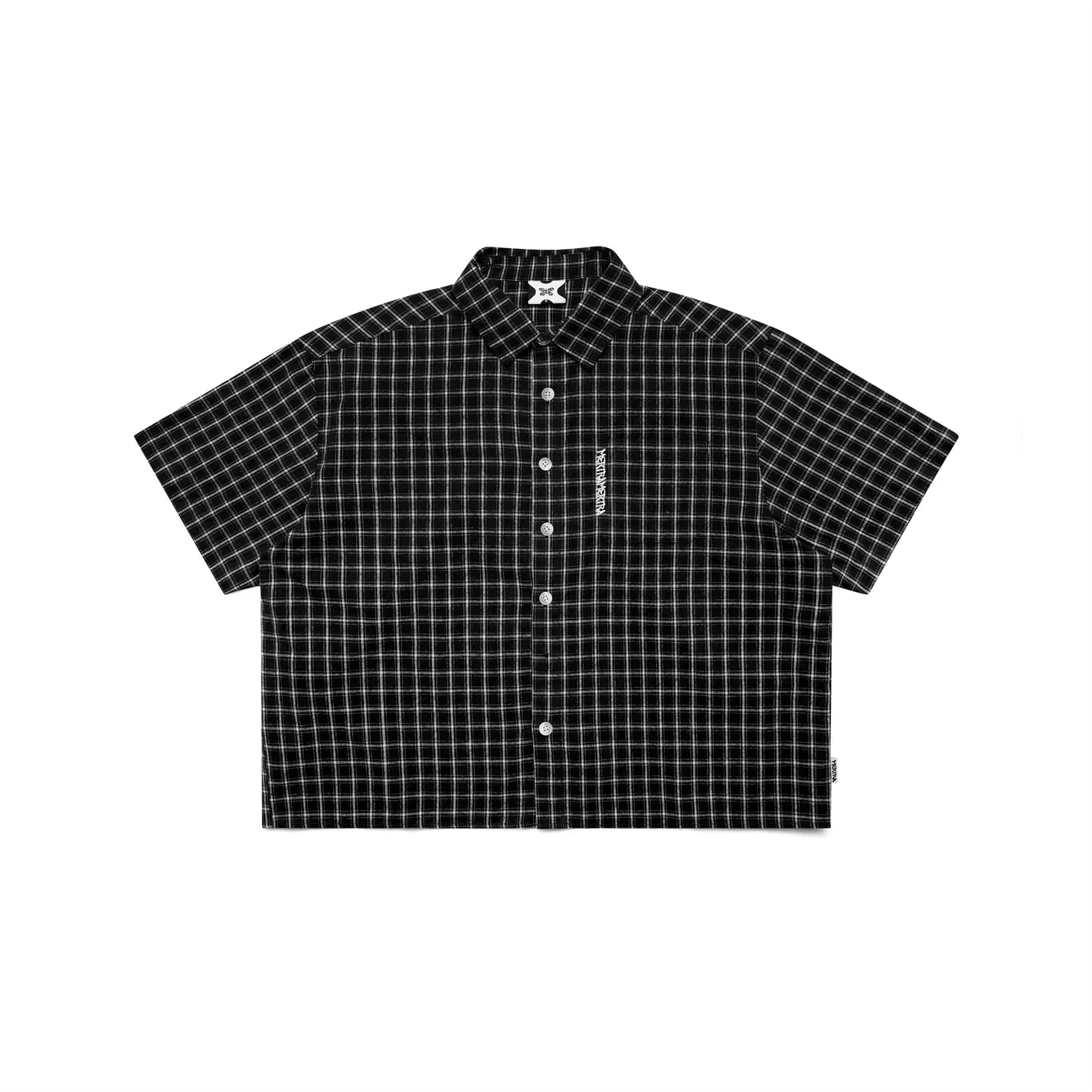 MERTRA Plaid Shirt Black