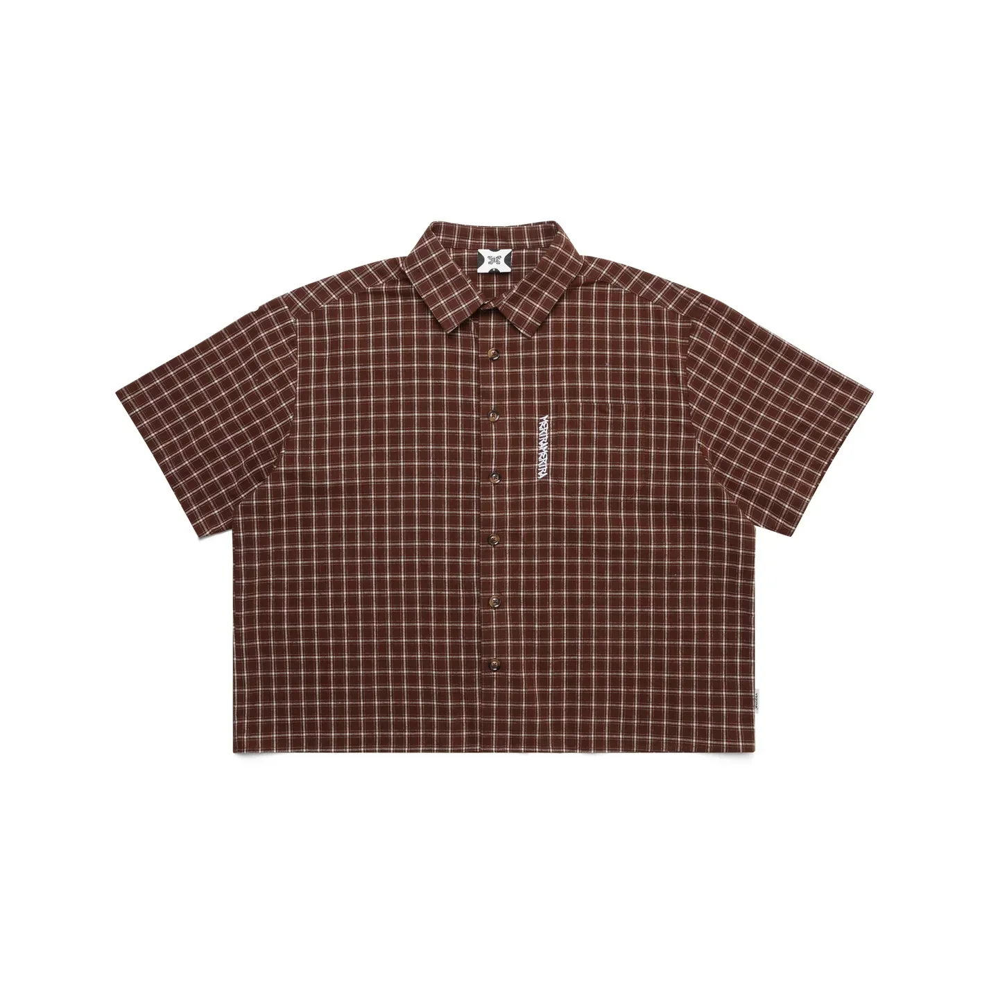 MERTRA Plaid Shirt Brown