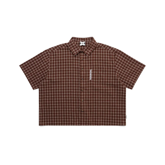 MERTRA Plaid Shirt Brown