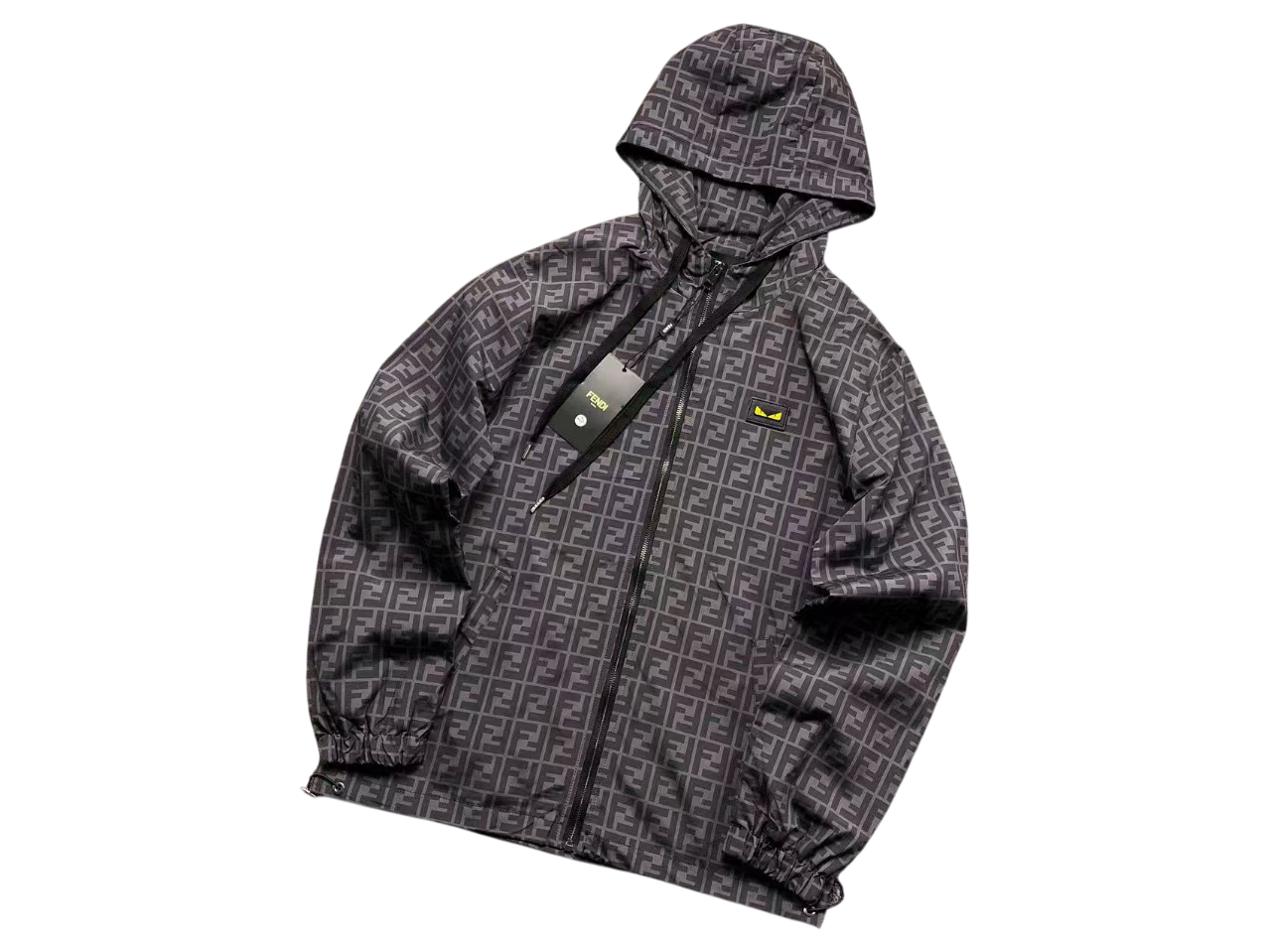 Fendi Monogram Windbreaker Light Black