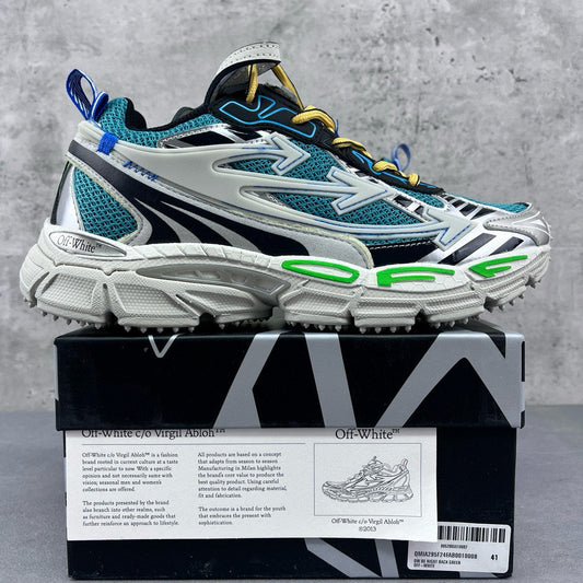 Off-White Be Right Back Teal White Grey