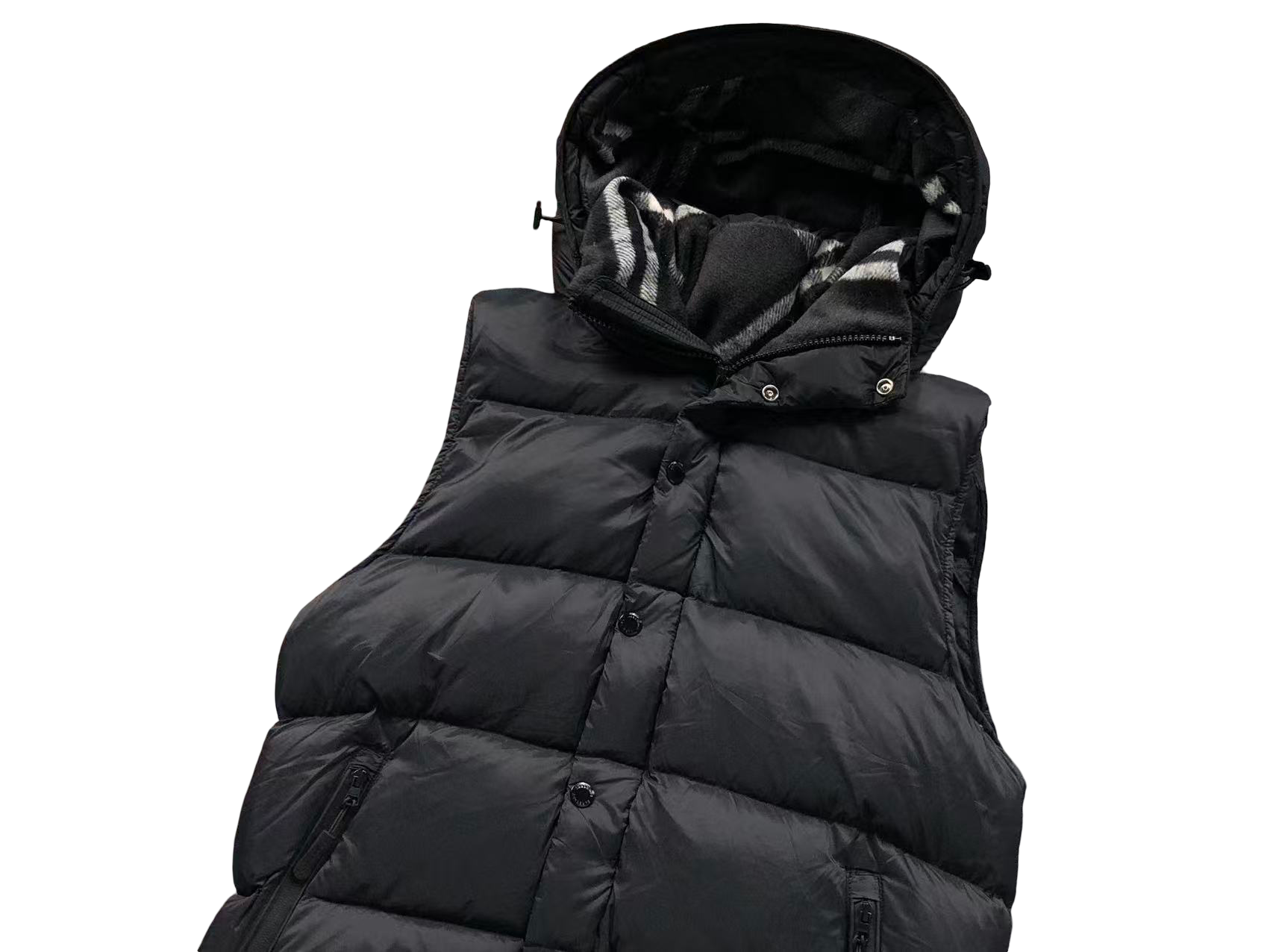 Burberry Detachable Hooded Puffer Jacket Black