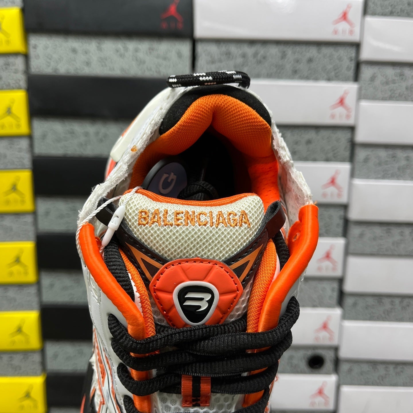 Balenciaga Runner 7.5 White Orange Black