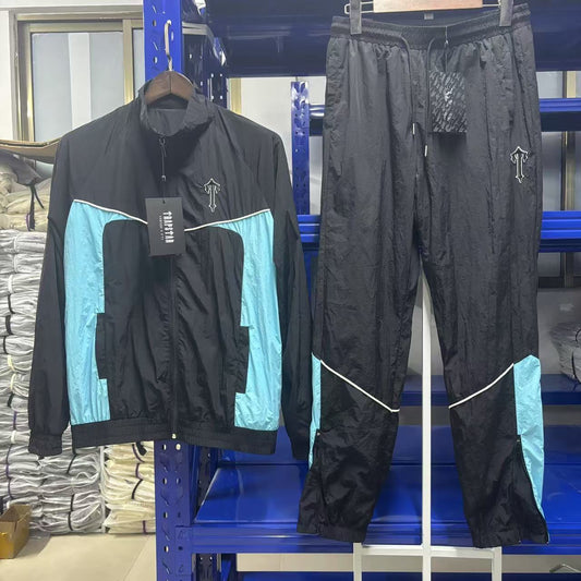 Trapstar Irongate T Shell Suit Black/Blue