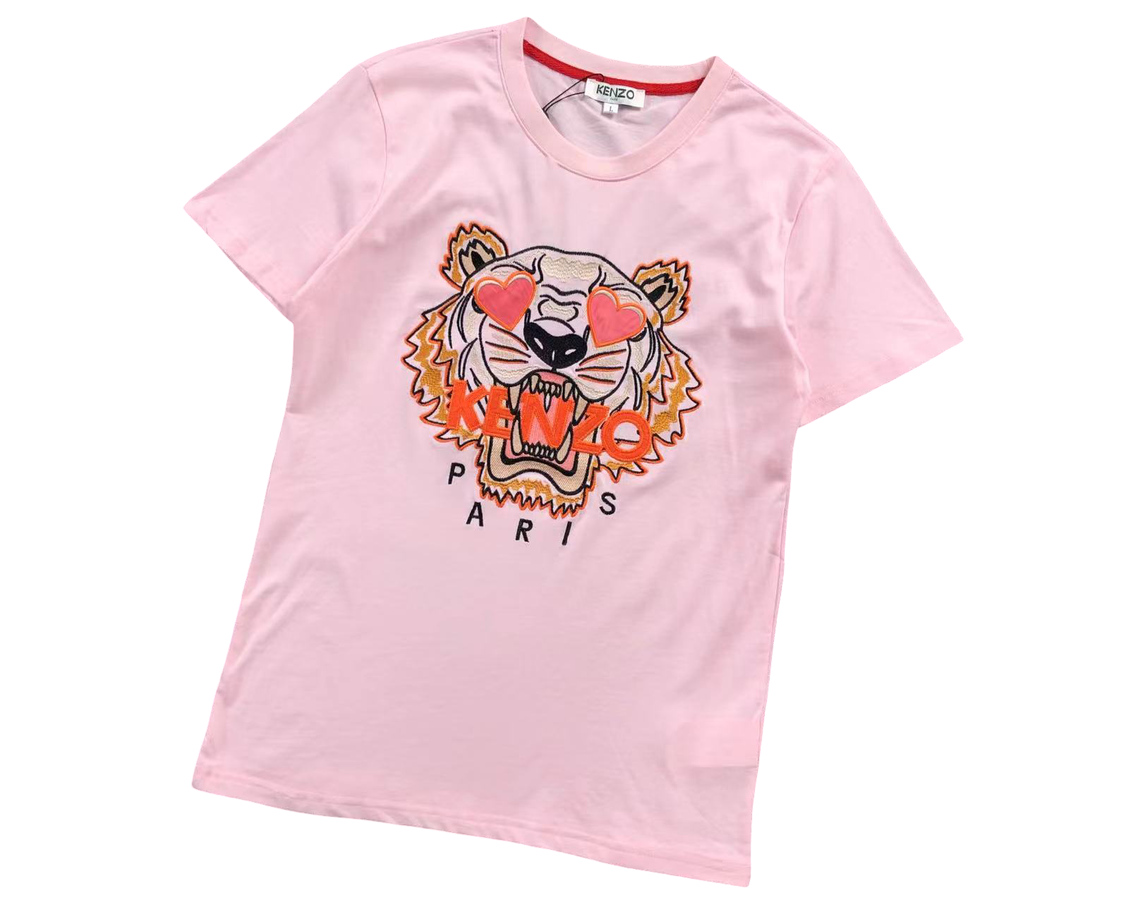 KENZO Tiger Heart Tee Pink