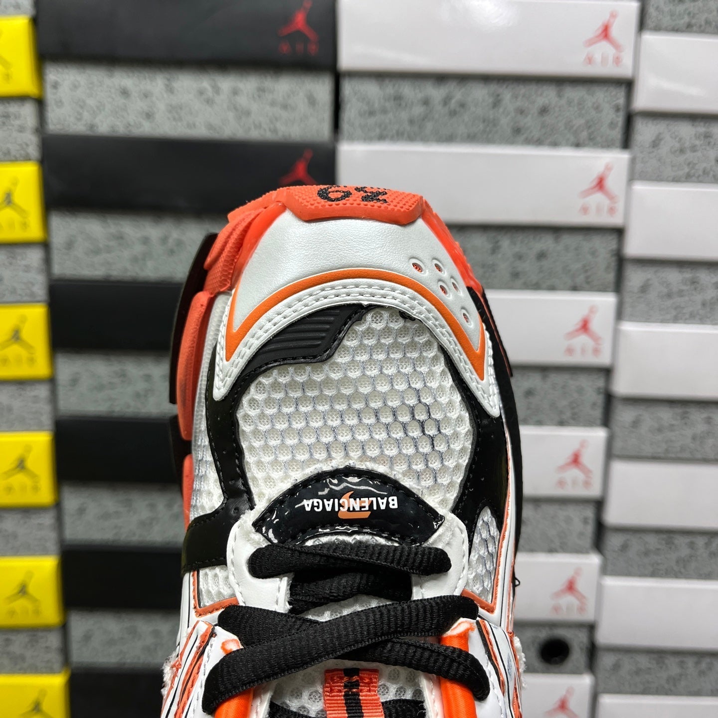 Balenciaga Runner 7.5 White Orange Black