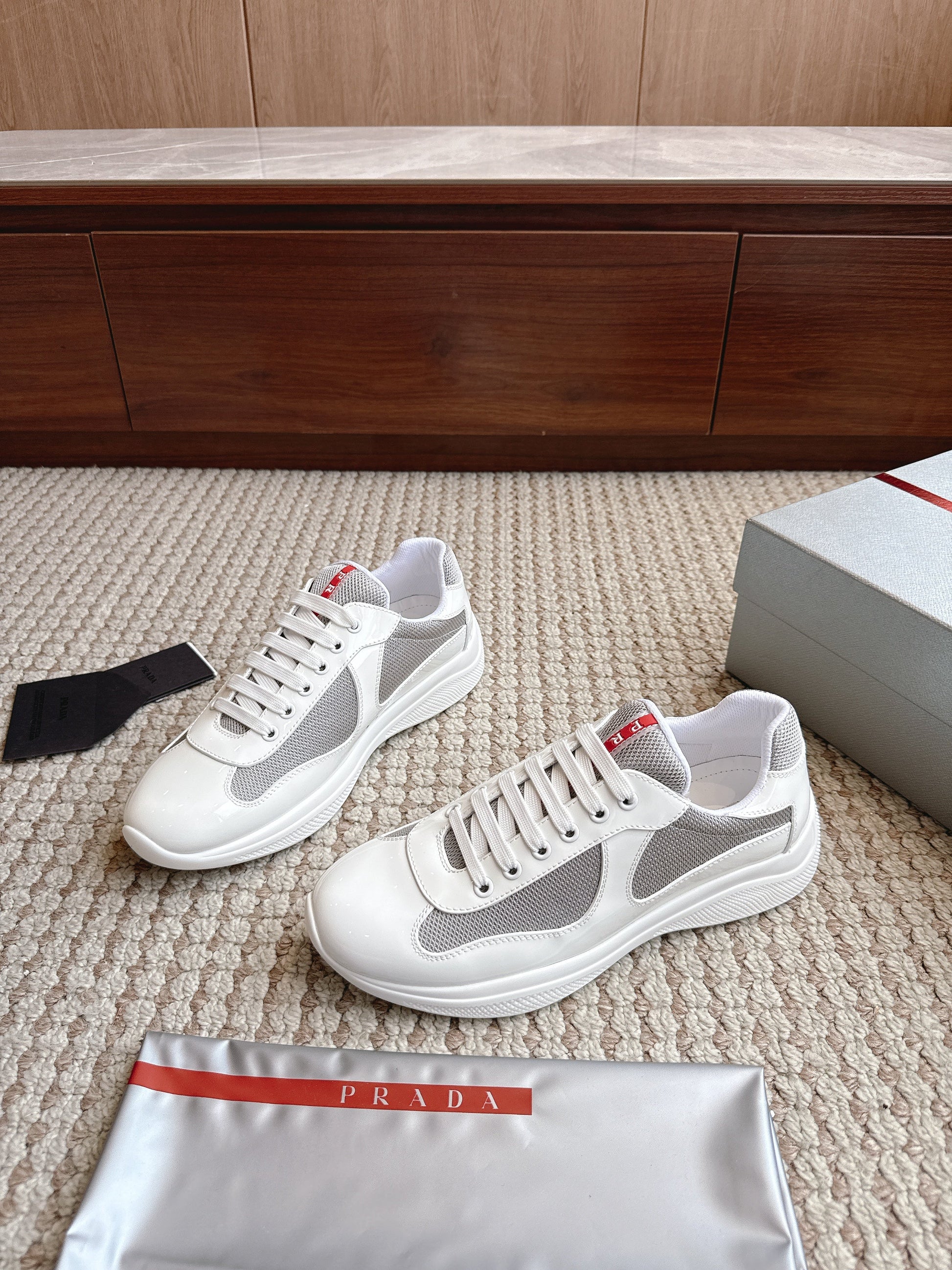 Prada America's Cup White Grey
