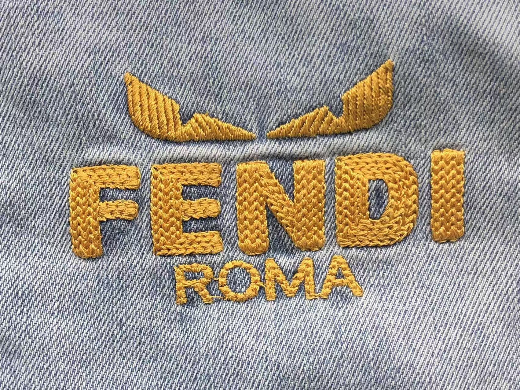 Fendi Denim Shorts Blue