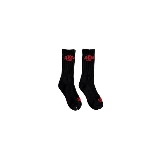 Syna Socks Black Red (2 Pairs)