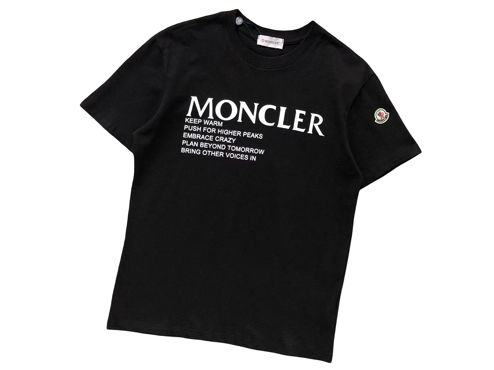 Moncler Citation Tee Black