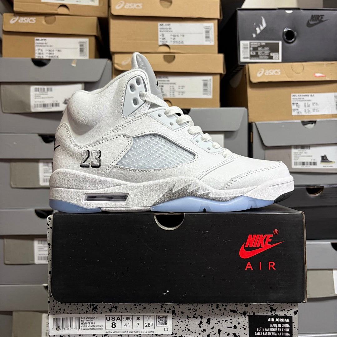 Jordan 5 Retro OG White Metallic