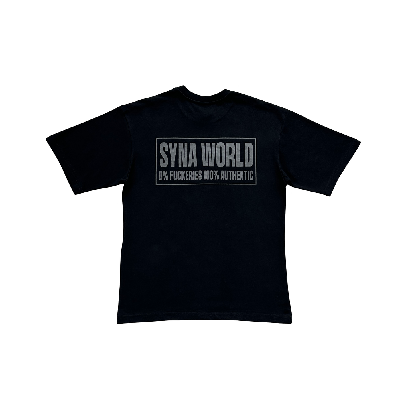 Syna World Disclaimer Tee Black