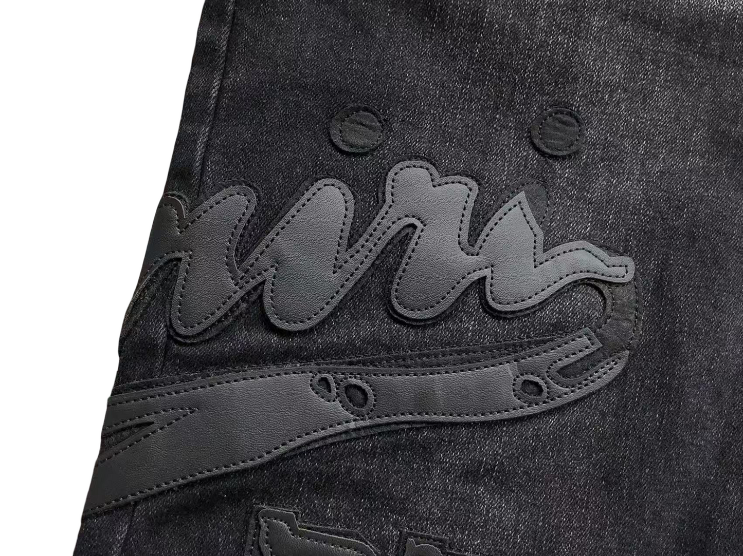 AMIRI Black-on-Black Jeans Black
