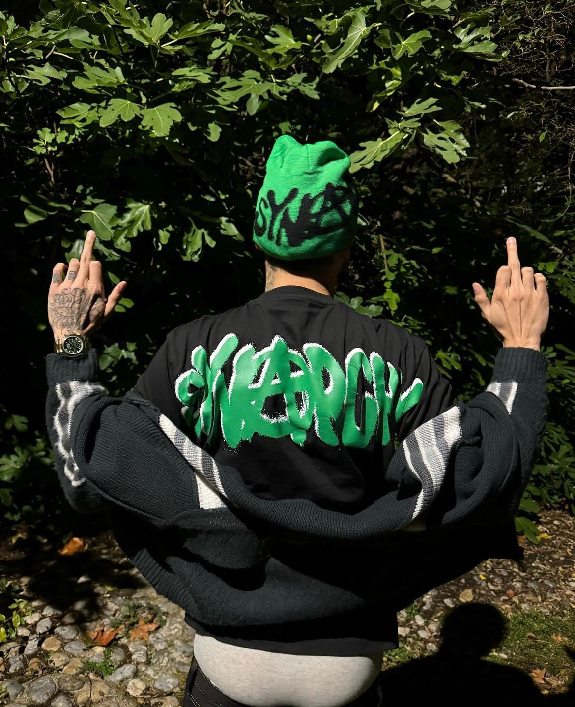 Syna World Reversible Beanie Black/Green