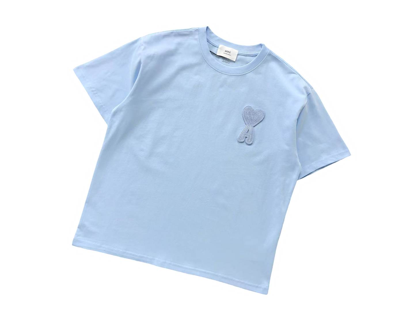 AMI Paris Maxi Heart Tee Blue