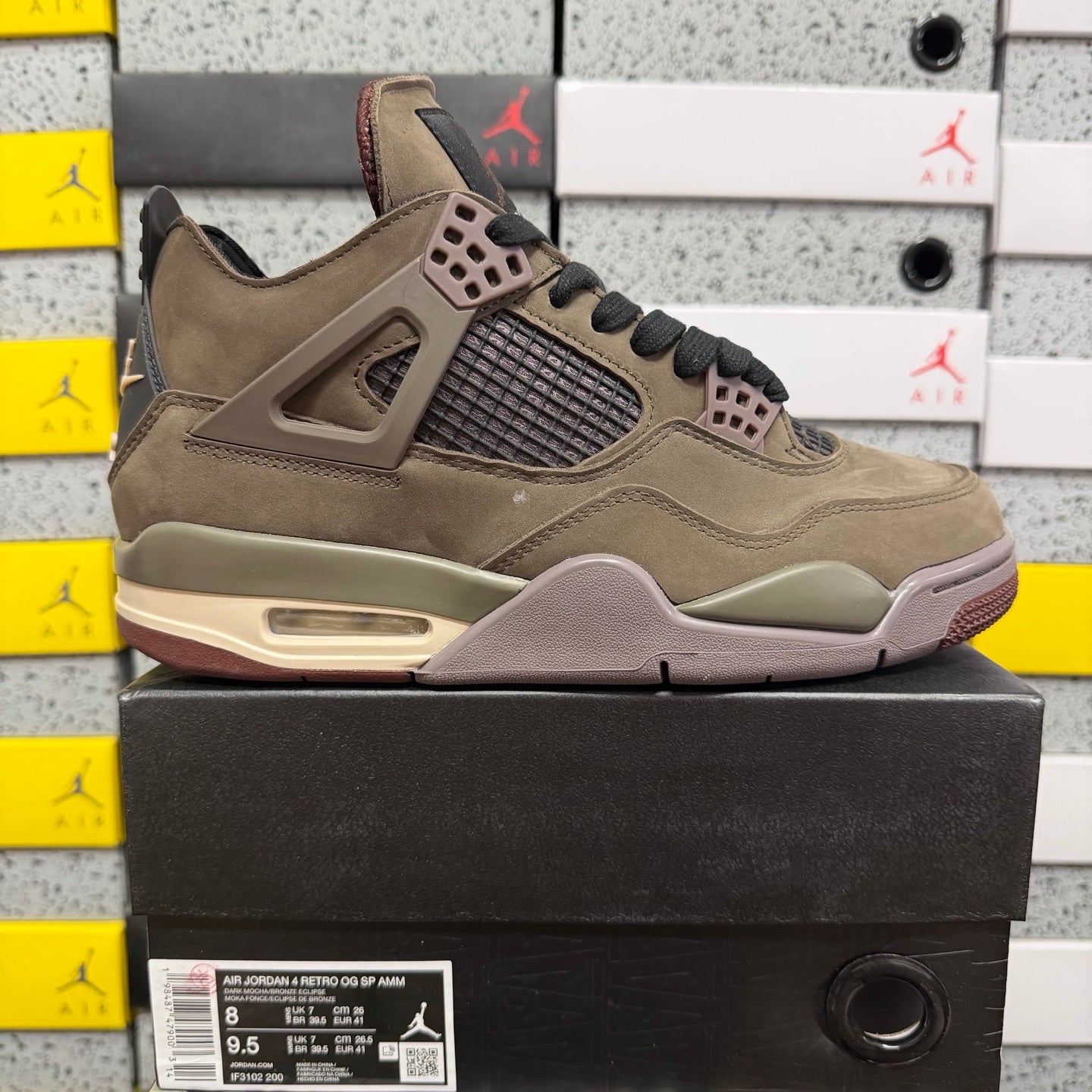 Jordan 4 x A Ma Maniere Dark Mocha