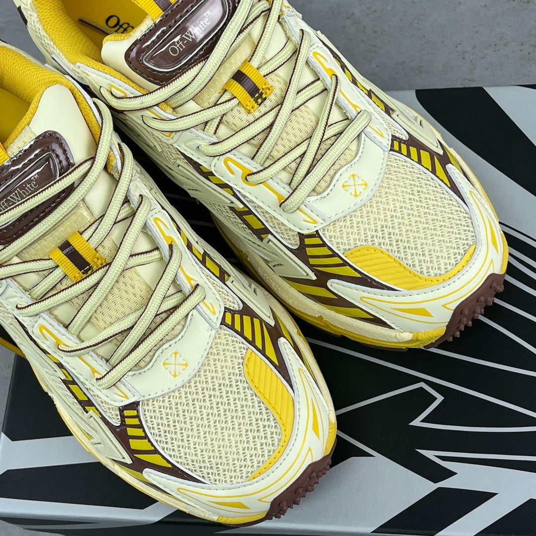 Off-White Be Right Back Lemon Yellow Brown