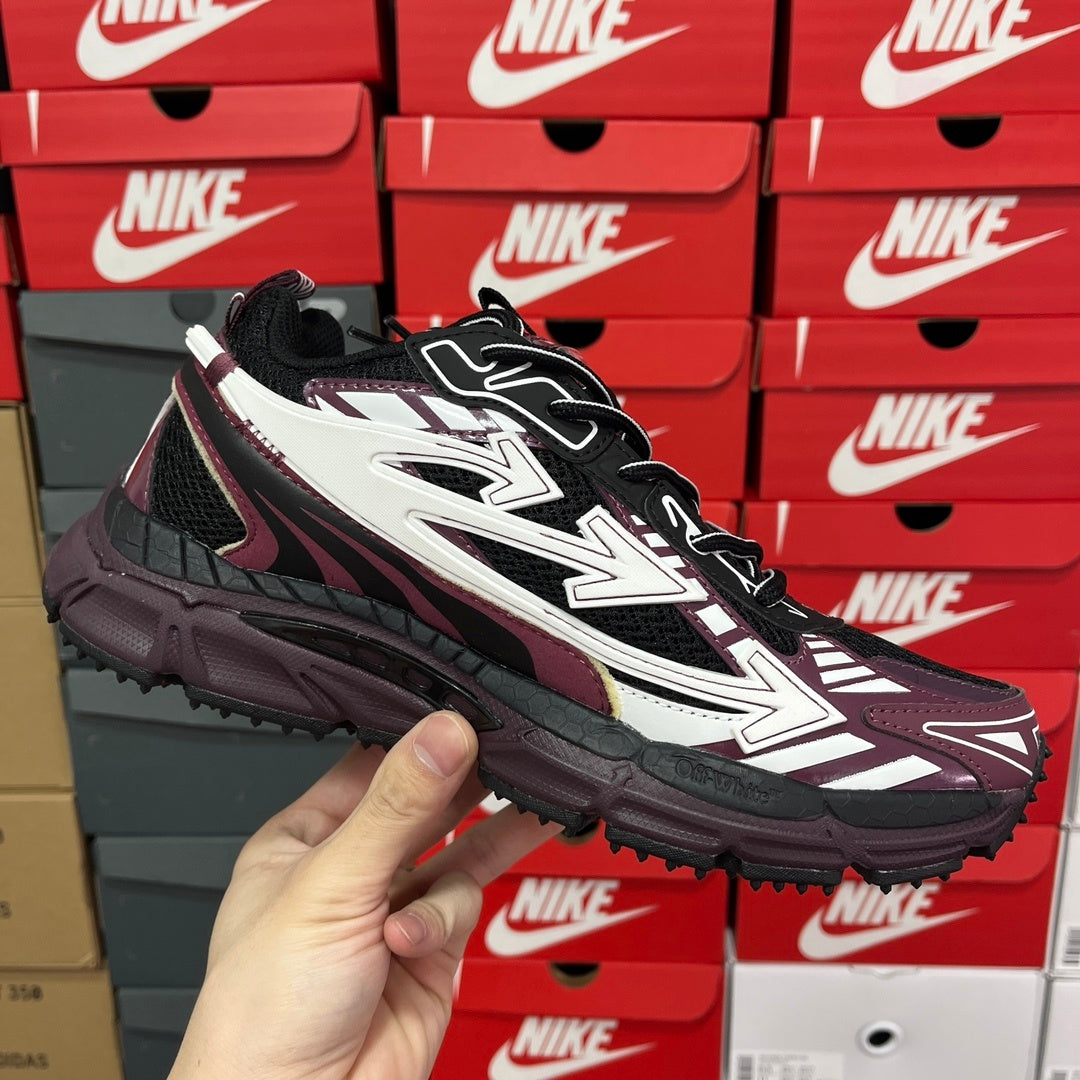 Off-White Be Right Back Burgundy White Black