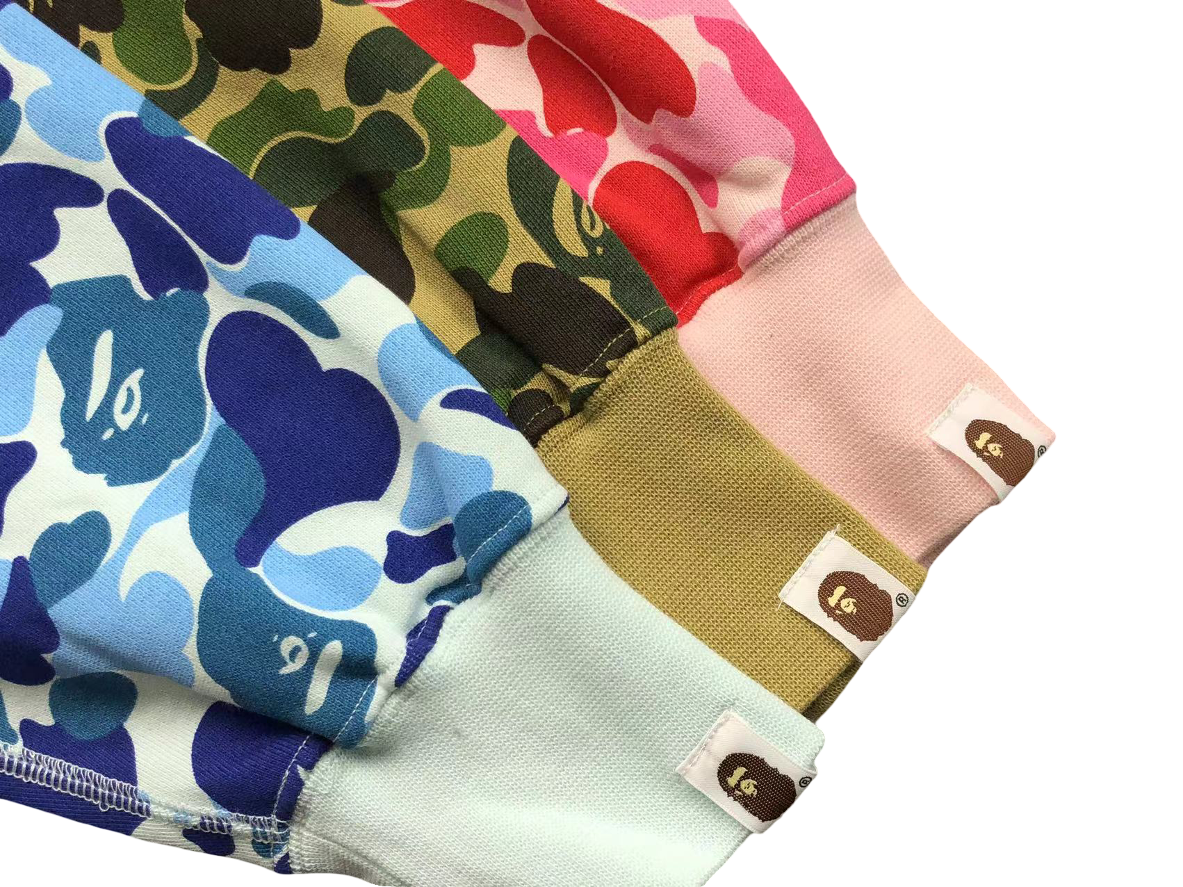 BAPE ABC Camo Shark Full Zip Hoodie Pink