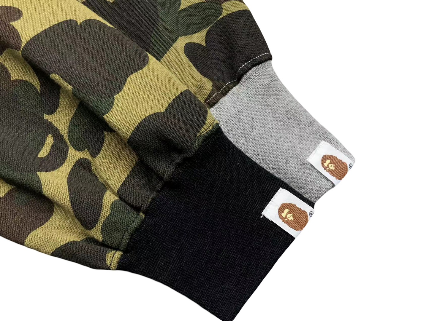BAPE 1st Camo Shark Full Zip Hoodie Grey