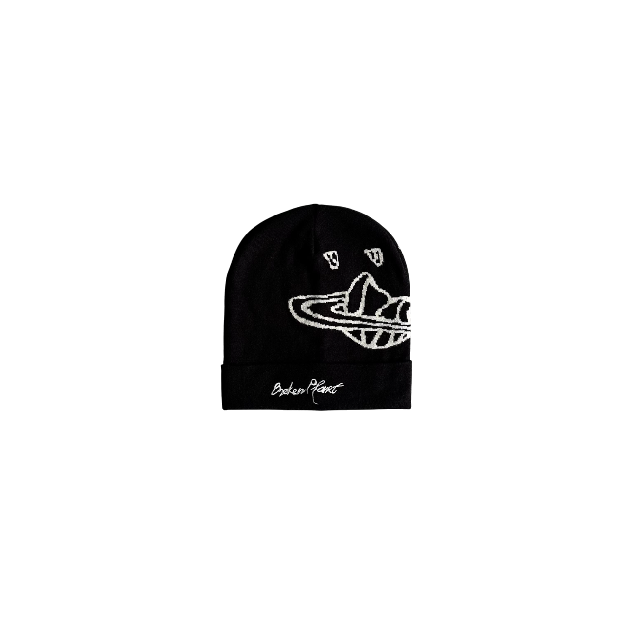 Broken Planet Outer Space Fisherman Beanie Black
