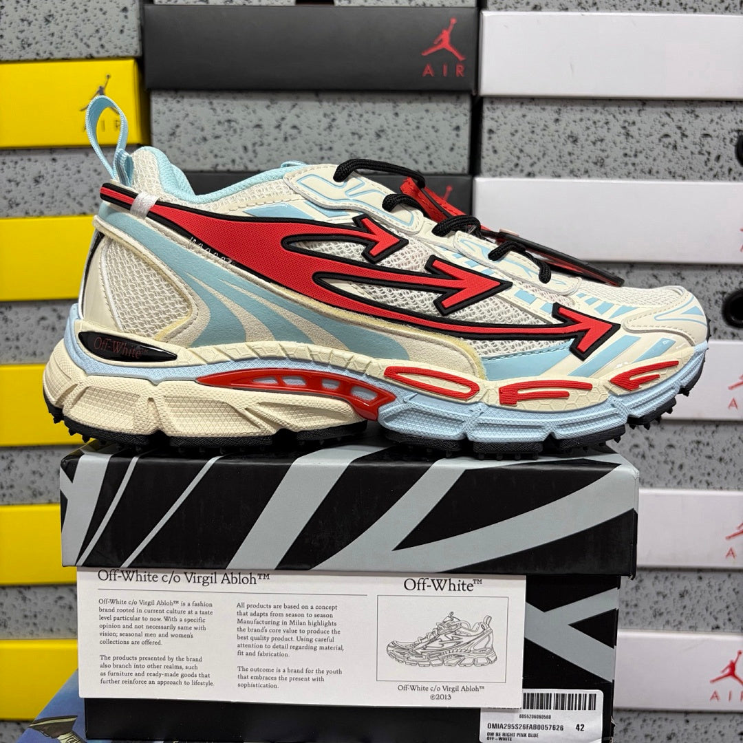 Off-White Be Right Back Red Blue White