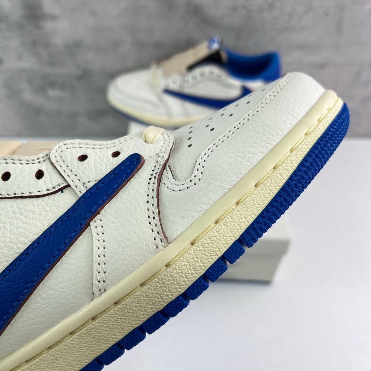 Jordan 1 Low OG SP x Fragment x Travis Scott Sail Military Blue