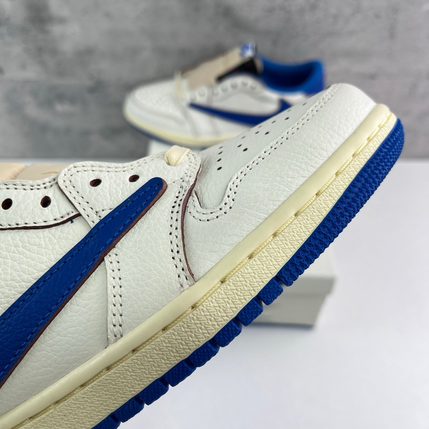 Jordan 1 Low OG SP x Fragment x Travis Scott Sail Military Blue