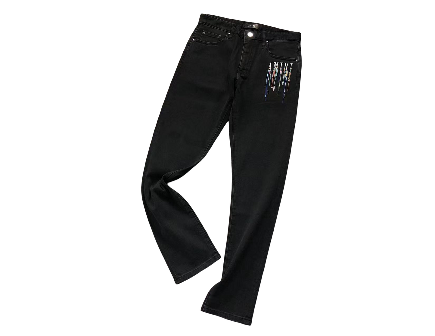 AMIRI Painted Denim Jeans Black